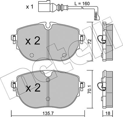 Metelli 22-1321-0 - Масляний фільтр autocars.com.ua