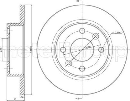 Fri.Tech. BD0632 - Тормозной диск avtokuzovplus.com.ua