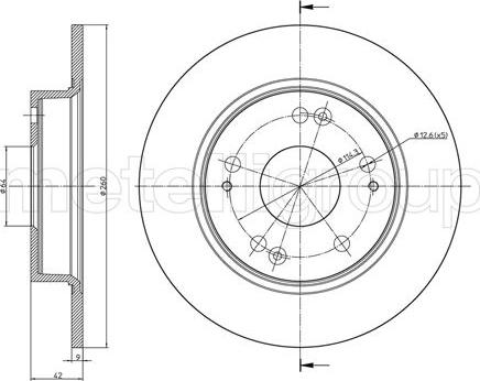 Metelli 23-0957C - Тормозной диск autodnr.net