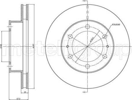 Metelli 23-1077C - Тормозной диск avtokuzovplus.com.ua