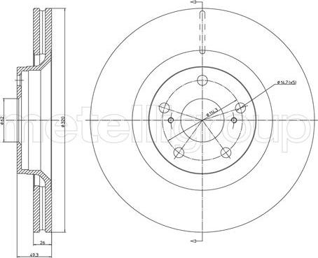 Optimal BS-8326C - Тормозной диск avtokuzovplus.com.ua