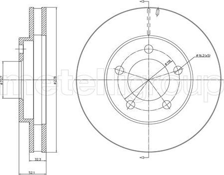 Metelli 23-1720C - Тормозной диск avtokuzovplus.com.ua