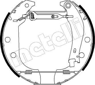 Metelli 51-0012 - Комплект тормозных колодок, барабанные avtokuzovplus.com.ua