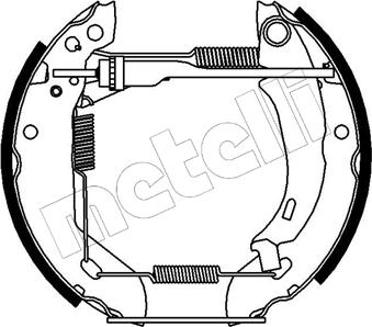 Metelli 51-0054 - Комплект тормозных колодок, барабанные autodnr.net