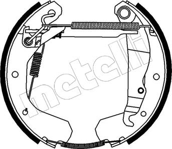 Metelli 51-0120 - Комплект тормозных колодок, барабанные avtokuzovplus.com.ua