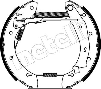 Metelli 51-0137 - Комплект тормозных колодок, барабанные avtokuzovplus.com.ua