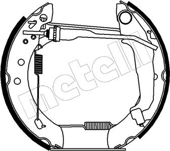 Metelli 51-0173 - Комплект гальм, барабанний механізм autocars.com.ua