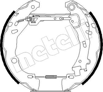 Metelli 51-0189 - Комплект тормозных колодок, барабанные autodnr.net