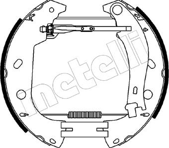 Metelli 51-0216 - Комплект тормозных колодок, барабанные avtokuzovplus.com.ua