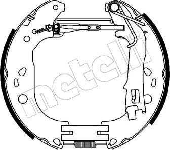 Metelli 51-0227 - Комплект тормозных колодок, барабанные avtokuzovplus.com.ua