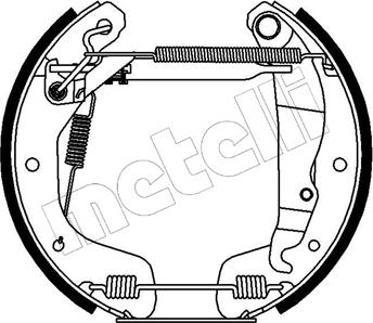 Metelli 51-0234 - Комплект тормозных колодок, барабанные avtokuzovplus.com.ua