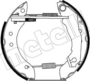 Metelli 51-0241 - Комплект тормозных колодок, барабанные avtokuzovplus.com.ua