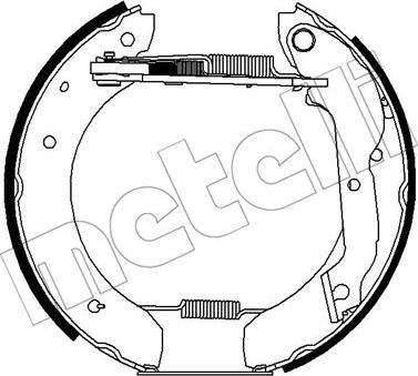 Metelli 51-0246 - Комплект тормозных колодок, барабанные avtokuzovplus.com.ua