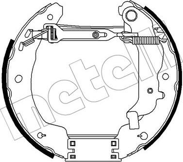 Metelli 51-0269 - Комплект тормозных колодок, барабанные autodnr.net