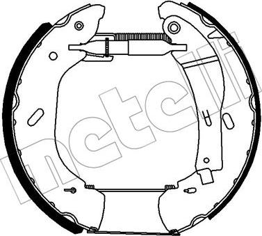 Metelli 51-0271 - Комплект тормозных колодок, барабанные avtokuzovplus.com.ua