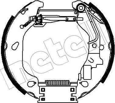 Metelli 51-0319 - Комплект тормозных колодок, барабанные avtokuzovplus.com.ua