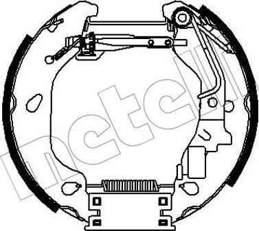 Metelli 51-0320 - Комплект тормозных колодок, барабанные autodnr.net