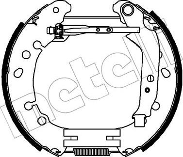 Metelli 51-0329 - Комплект тормозных колодок, барабанные avtokuzovplus.com.ua