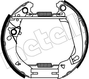 Metelli 51-0341 - Комплект тормозных колодок, барабанные avtokuzovplus.com.ua