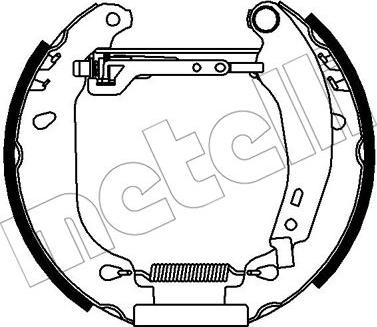 Metelli 51-0400 - Комплект гальм, барабанний механізм autocars.com.ua