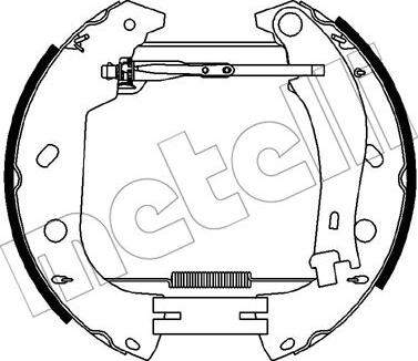 Metelli 51-0426 - Комплект тормозных колодок, барабанные avtokuzovplus.com.ua