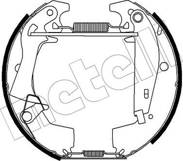 Metelli 51-0453 - Комплект тормозных колодок, барабанные avtokuzovplus.com.ua