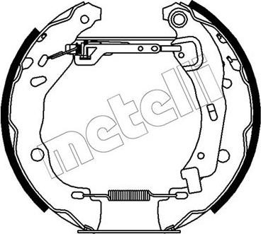 Metelli 51-0486 - Комплект гальм, барабанний механізм autocars.com.ua