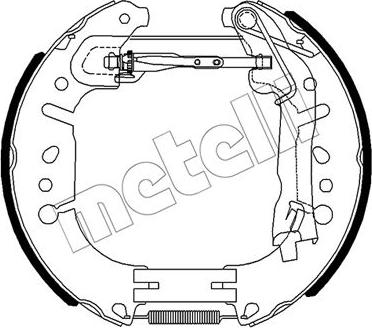 Metelli 51-0490 - Комплект тормозных колодок, барабанные avtokuzovplus.com.ua