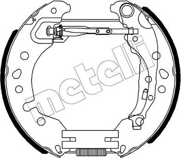 Metelli 51-0496 - Комплект гальм, барабанний механізм autocars.com.ua