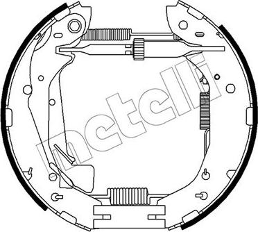 Metelli 51-0500 - Комплект тормозных колодок, барабанные avtokuzovplus.com.ua