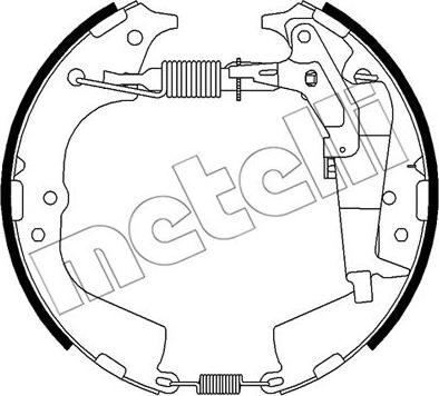 Metelli 51-0510 - Комплект тормозных колодок, барабанные avtokuzovplus.com.ua