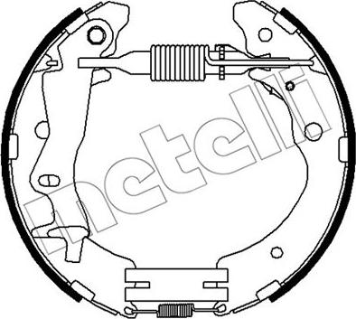Metelli 51-0517 - Комплект гальм, барабанний механізм autocars.com.ua