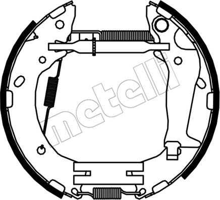 Metelli 51-0532 - Комплект тормозных колодок, барабанные avtokuzovplus.com.ua