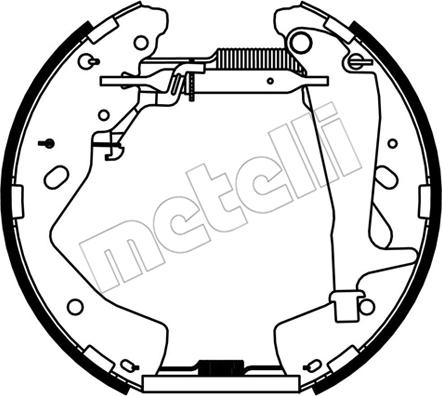 Metelli 51-0537 - Комплект тормозных колодок, барабанные autodnr.net