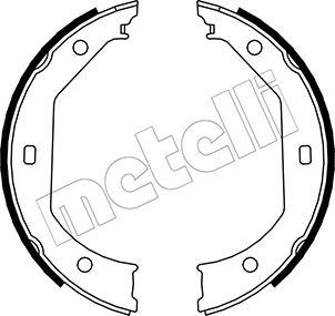 Metelli 53-0017 - Комплект тормозов, ручник, парковка autodnr.net