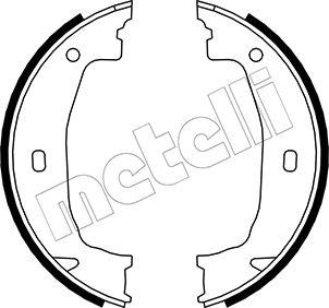 Metelli 53-0018 - Комплект гальм, ручник, парковка autocars.com.ua