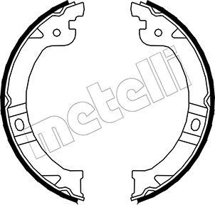 Metelli 53-0027 - Комплект гальм, ручник, парковка autocars.com.ua