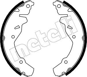 Metelli 53-0029 - Комплект тормозных колодок, барабанные autodnr.net