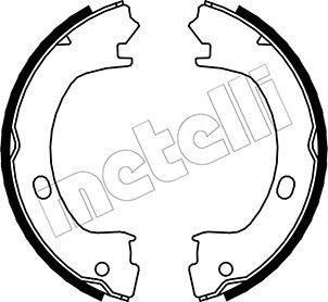 Metelli 53-0031 - Комплект тормозов, ручник, парковка autodnr.net