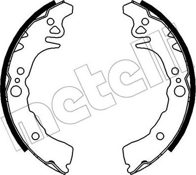 Metelli 53-0039 - Комплект тормозных колодок, барабанные avtokuzovplus.com.ua