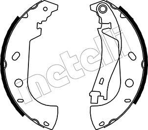 Metelli 53-0075 - Комплект тормозных колодок, барабанные avtokuzovplus.com.ua