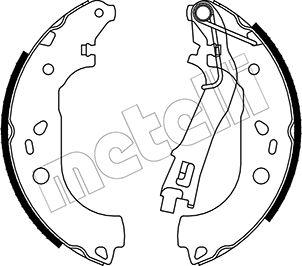 Metelli 53-0099 - Комплект тормозных колодок, барабанные avtokuzovplus.com.ua