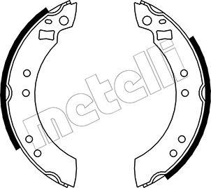 Metelli 53-0103 - Комплект гальм, барабанний механізм autocars.com.ua