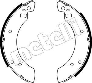 Metelli 53-0104 - Комплект тормозных колодок, барабанные avtokuzovplus.com.ua