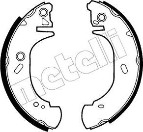 Metelli 53-0127 - Комплект тормозных колодок, барабанные avtokuzovplus.com.ua