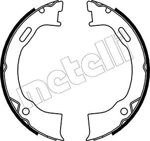 Metelli 53-0146 - Комплект гальм, ручник, парковка autocars.com.ua
