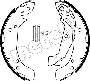 Metelli 53-0175 - Комплект тормозных колодок, барабанные autodnr.net