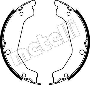 Metelli 53-0183 - Комплект тормозов, ручник, парковка autodnr.net