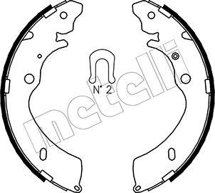 Metelli 53-0194 - Комплект тормозных колодок, барабанные autodnr.net