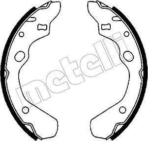 Metelli 53-0207 - Комплект тормозных колодок, барабанные avtokuzovplus.com.ua